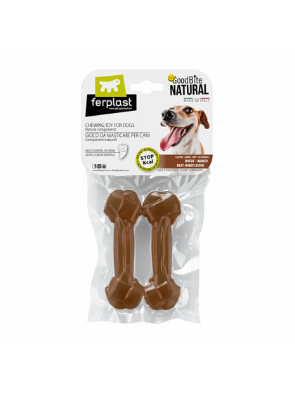 FERPLAST ΚΟΚΚΑΛΟ NATURAL BEEF BONE XSMALL 11 x 3,6 x h 1,7 cm 2τεμ